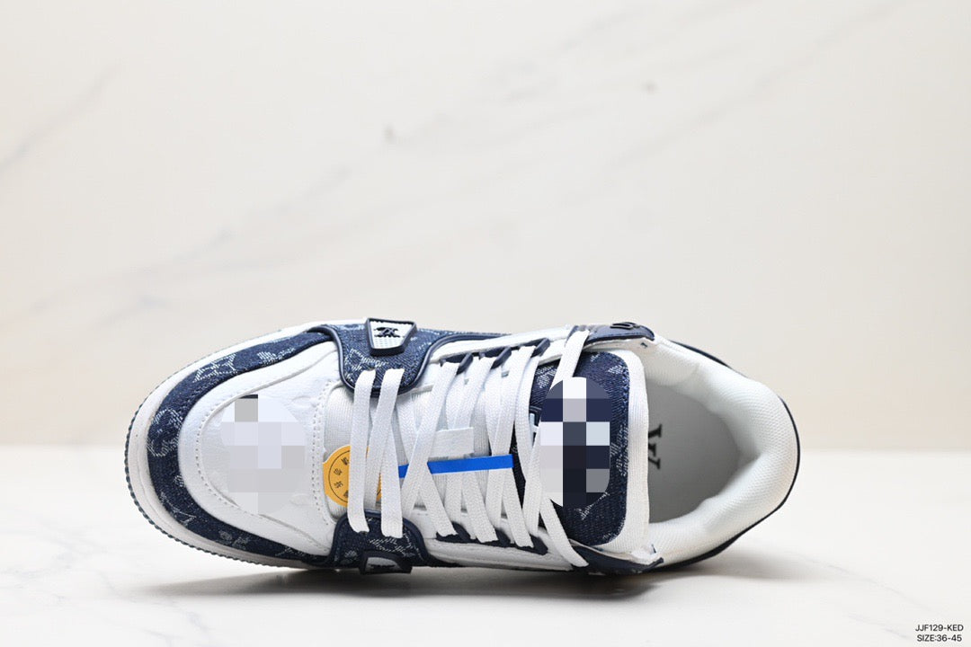 Avenue Casual: Handcrafted Leather Sneaker - Slate Grey