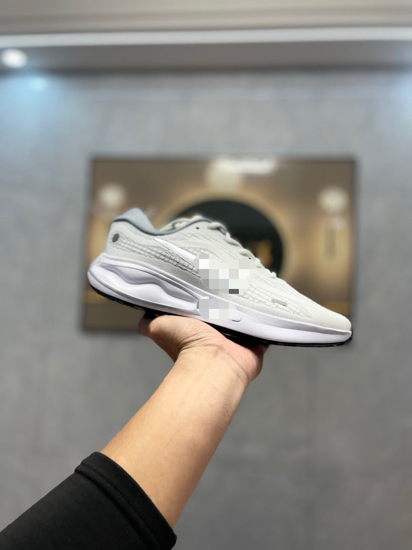 Oceanic Classic: Premium Leather Sneaker - Azure White