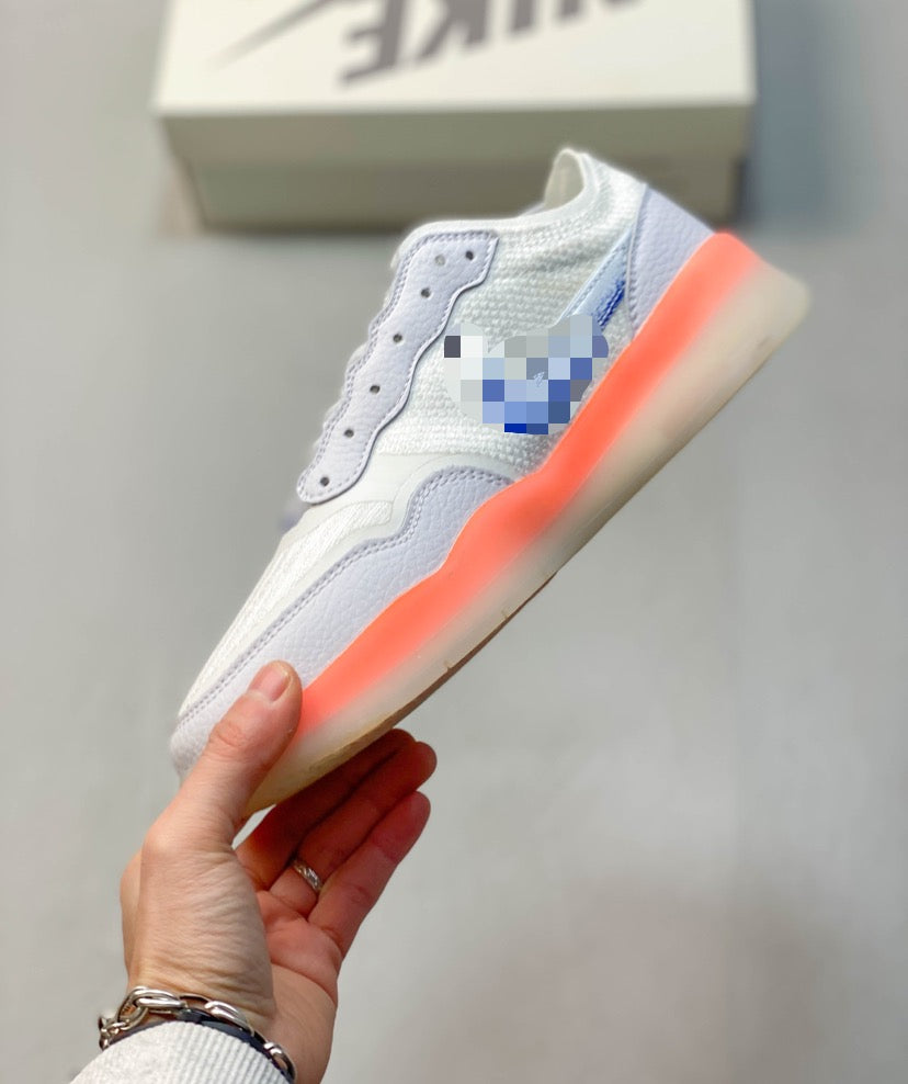 Desert Calm: Suede & Leather Minimalist Sneaker - Sand Beige