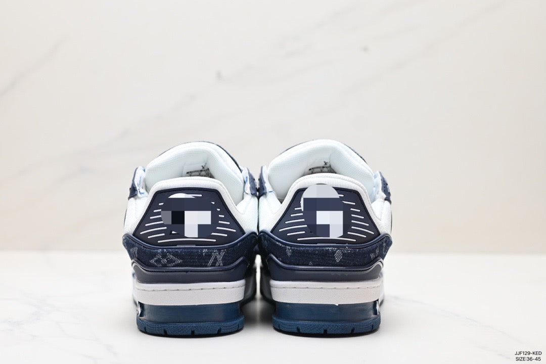 Avenue Casual: Handcrafted Leather Sneaker - Slate Grey